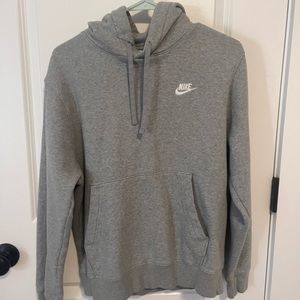 small grey nike hoodie